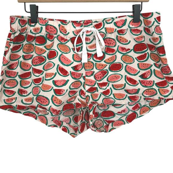J. Crew Other - J.Crew Women Watermelon Boxer Shorts Sleepwear Pajamas Preppy Pink Size Medium
